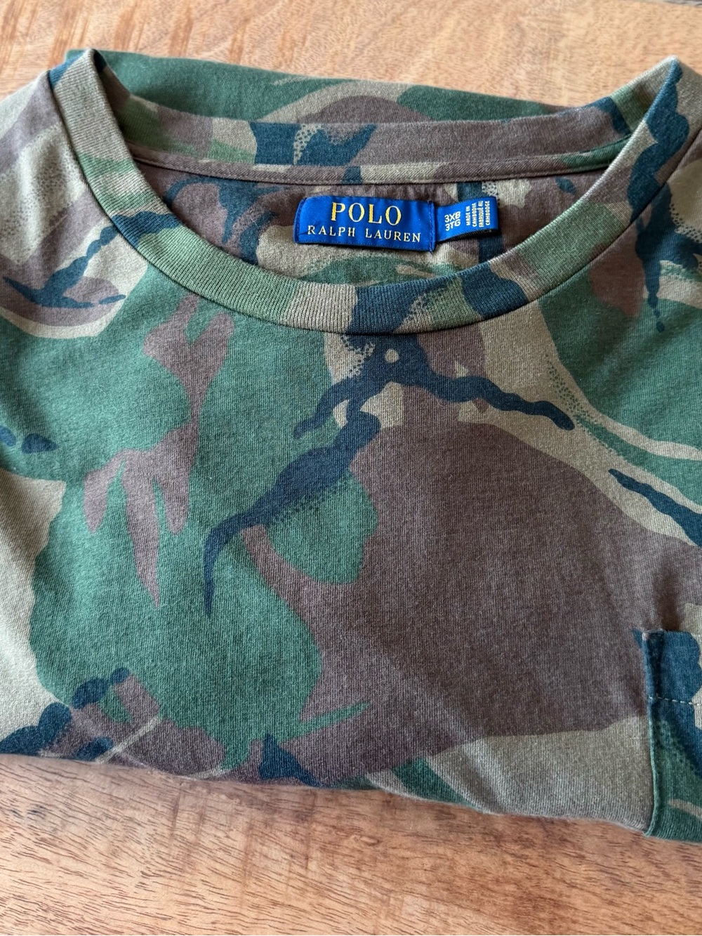 Ralph Lauren Polo Men’s Camouflage Crewneck T-Shirt — Green/Brown